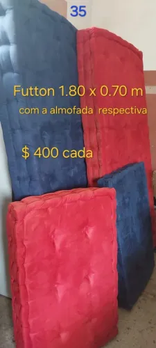 Futton  vermelho e azul = densidade de colchão D30