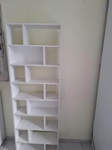 Nichos madeira MDF branca com 16 Colmeia