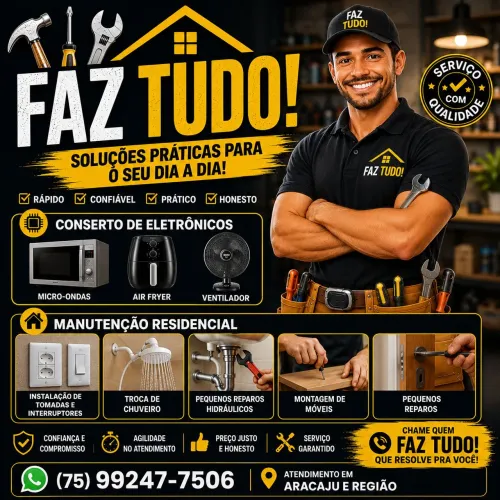 Faz tudo, concerto eletrodomésticos a manutenção residencial