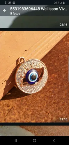 PEÇA LINDA PARA SEU CORDÃO COM PEDRAS BRILHANTES 
