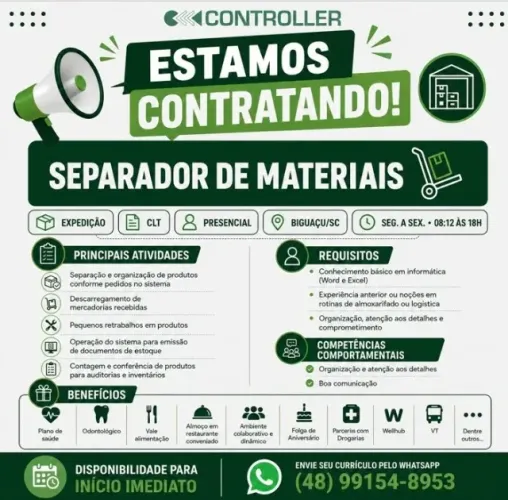 Estamos com vagas abertas