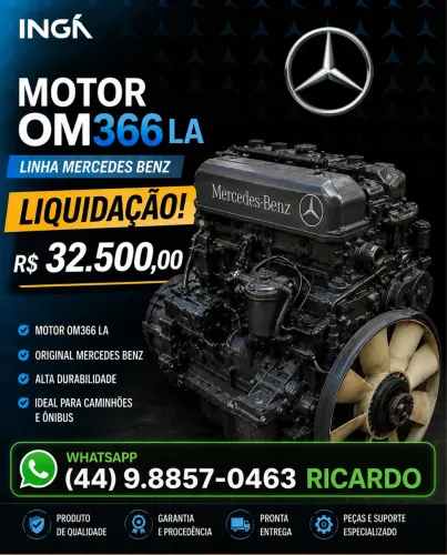 Motor OM-366 Compacto Mercedes Benz