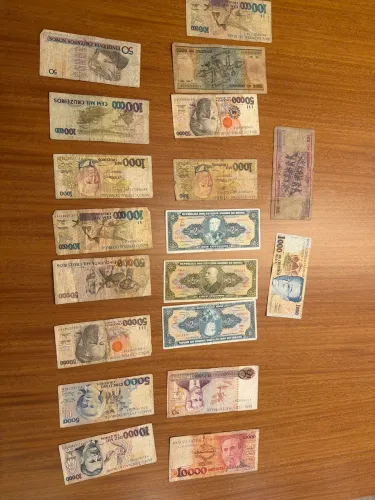Kit de 19 notas antigas do Brasil! Cruzeiros