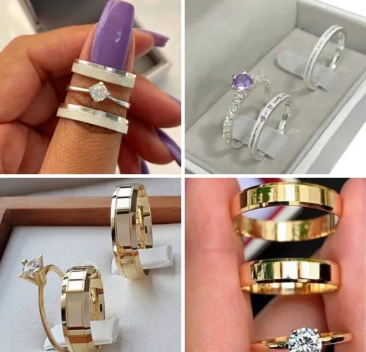 Alianças casamento e namoro
