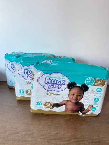Fralda Flock Baby Premium G 30 Unidades - Nova e Lacrada