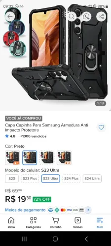Capinha Renforçada Samsung S23