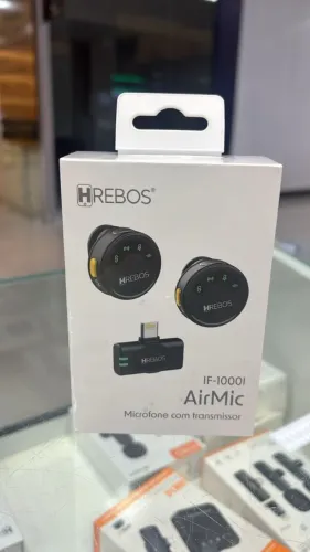 MICROFONE LAPELA HREBOS AIRMIC TIPO-C