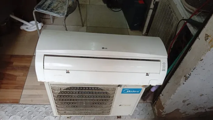 Ar condicionado de 9 mil btus serpentina de cobre e gás recolhido 