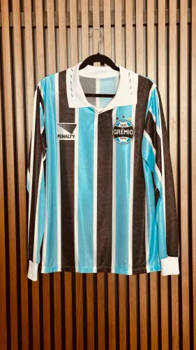 Camisa Grêmio Mundial 1995 - modelo retrô - tamanho G, número 9 (Jardel)