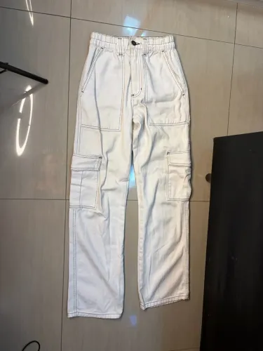 Calça sarja jeans branca Youcom tamanho 36