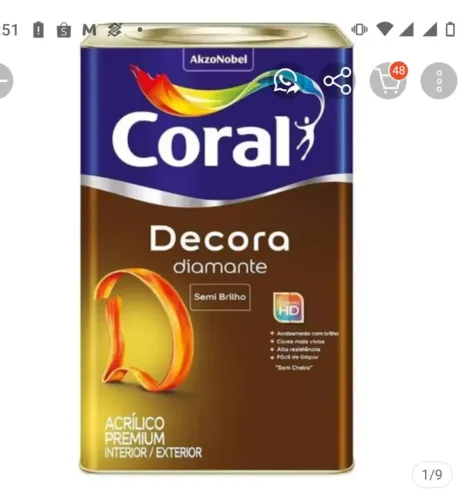 Coral decora diamante! Cores: Camurça, verde kwui e verde Primavera!