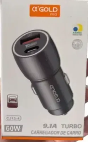 Fonte veicular usb e usb-c 45w