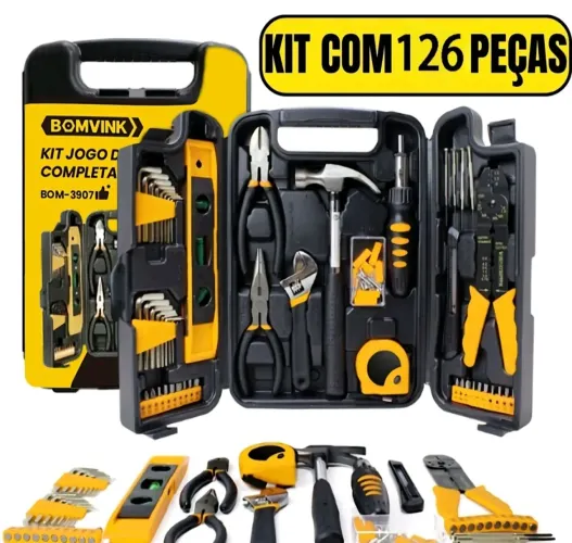 KIT DE FERRAMENTAS - 126 PEÇAS