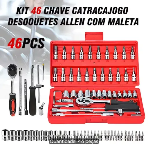 Kit de ferramentas 46 peças 