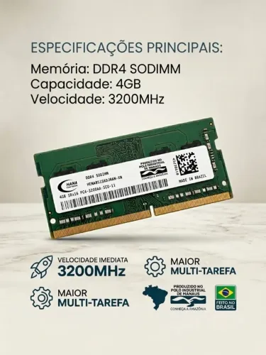 Memória RAM 4gb 3200 Samsung