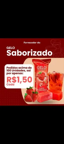 Gelo saborizado no atacado 