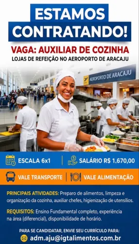 Vagas de emprego Aeroporto Aracaju