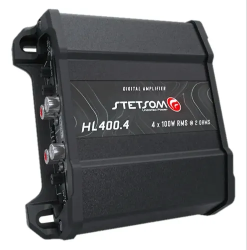 Módulo Amplificador Stetsom H|400.4 400W Potência 4 Canais Potencia Bridge High Line"