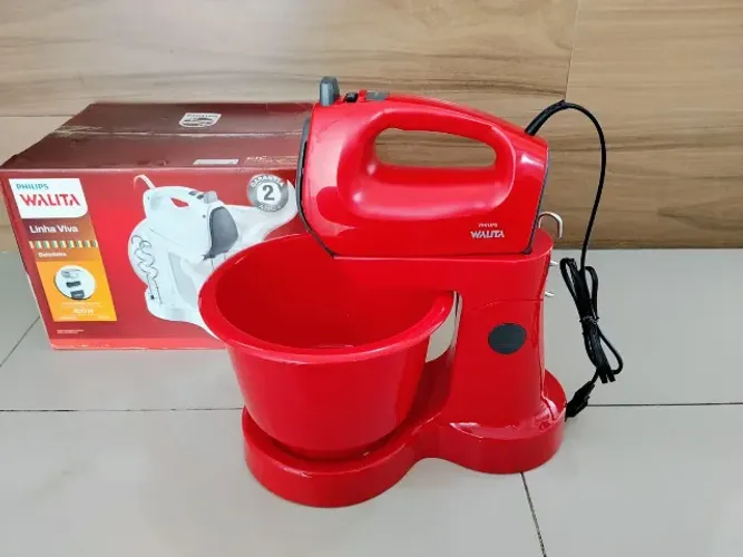 Batedeira Philips Walita Viva Collection RI7200 vermelha
