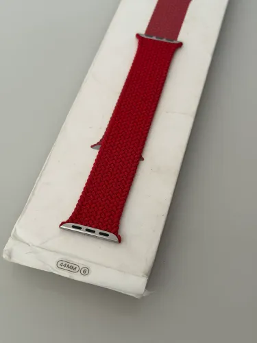 Pulseira Apple Watch original Apple Braided Solo loop Red tamanho 6