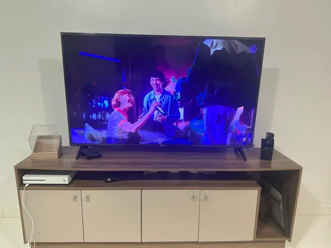 Vendo televisão e rack de tv