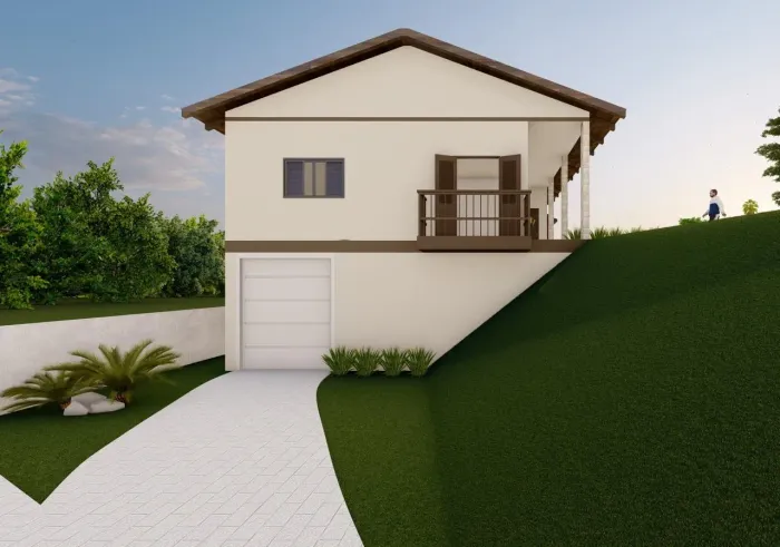 Casa (Padrão), com 3 quartos e 1 banheiros à Venda, 125 m² em Criciúma/SC