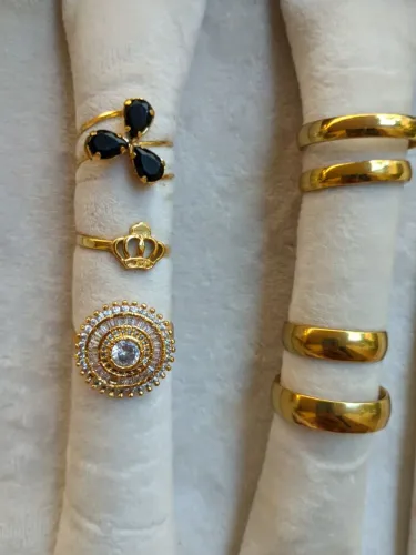 Semi jóias anéis brincos