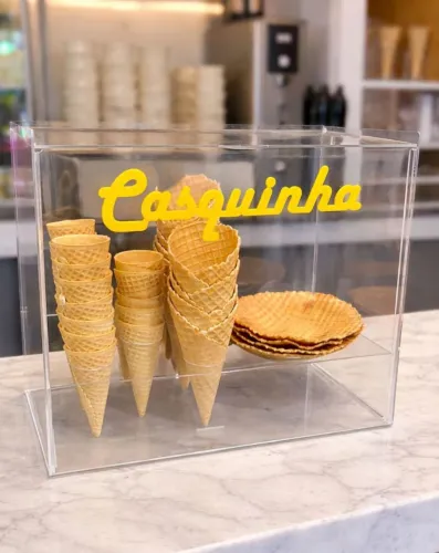 Porta casquinha para Açaíteria .