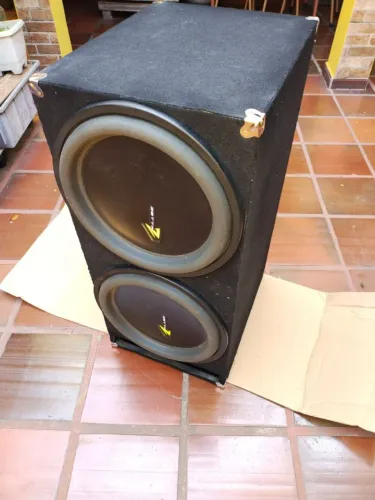 Caixa Som com 2 Subwoofer Zetta 750RMS 