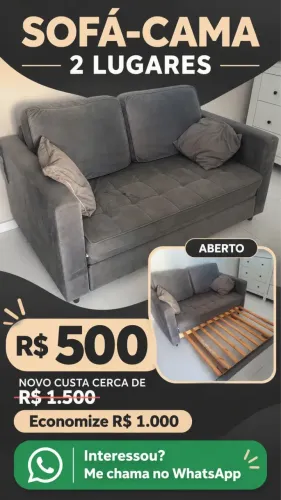 Sofá cama bem conservado