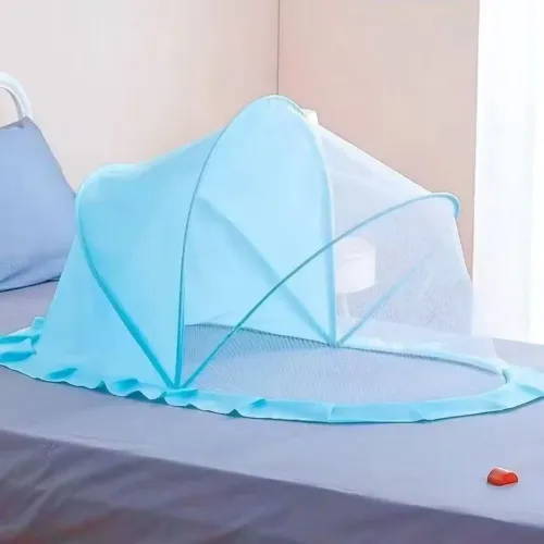 Mosquiteiro infantil portátil azul
