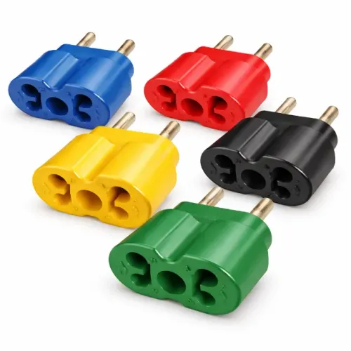 Adaptador de Tomada Universal 2 Pinos 10A 20A Bivolt Padrão Brasileiro Cores Variadas Pode