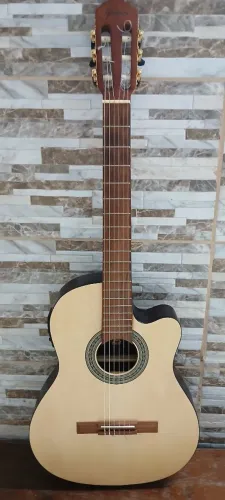 Víolão giannini série raiz ELÉTROACUSTICO tampo maciço