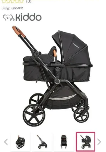 Carrinho de bebê kiddo 3 em 1