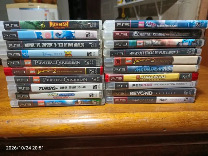 Lote com 20 Jogos Originais PS3 Mídia Física