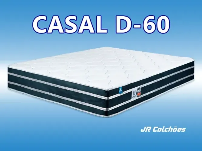 Colchão Casal D65 Ortopédico (Suporta até 150kg/Pessoa) - Pronta Entrega + 10x s/ Juros
