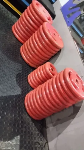 Anilha emborrachada para treino, academia, crossfit, supino