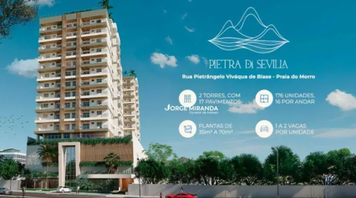Apartamento com 1 dormitório à venda, 37 m² por R$ 405.587,70 - Praia do Morro - Guarapari