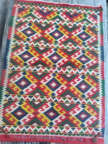 Tapeçaria kilim de parede feita a mão