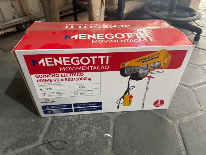 Guincho elétrico meneguetti 1000kg 