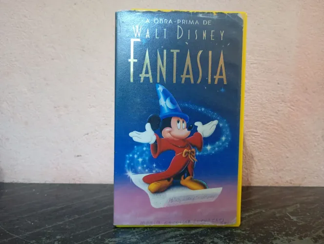 VHS - FILME FANTASIA E HISTÓRIA DO FILME  FANTASIA (LOTE) - DISNEY 