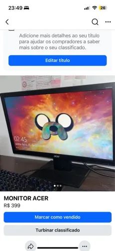 Monitor Acer 60hz