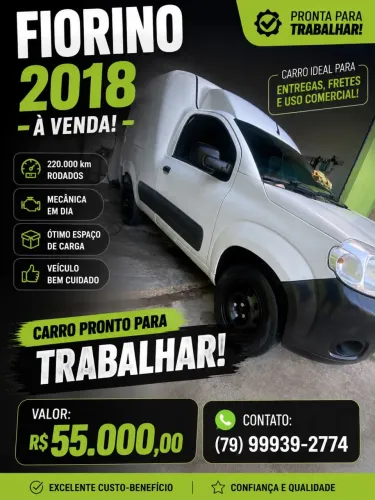 Fiat Fiorino Furgão Work. Hard 1.4 Flex 8V 2P 2019