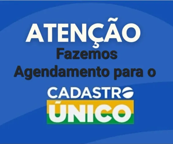 Agendamos para o cadastro único 