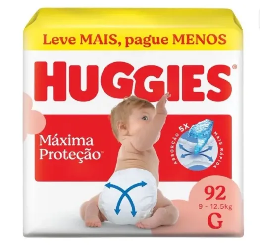 Fralda Huggies- Proteção máxima 
