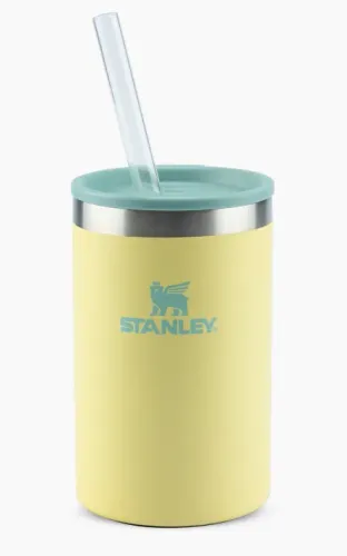 Copo Stanley Can Cooler com Canudo e Tampa Pomelo 296ml - novo - original