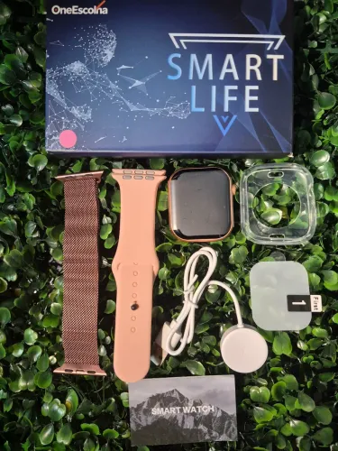 SmartWatch Completo Com 2 Pulseiras Capinha e Película Novo e Na Caixa