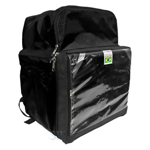 Mochila Bag entregador, Bolsão de delivery - Preta