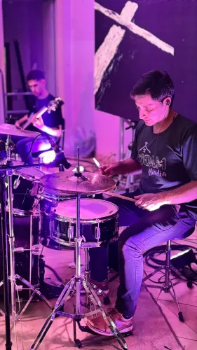 Bateria profissional + 1 mês de aula