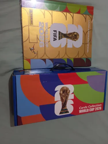 760 figurinhas + álbum Copa do mundo 2026 capa dura versão ouro